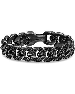 David Yurman Curb Chain Bracelet - Black