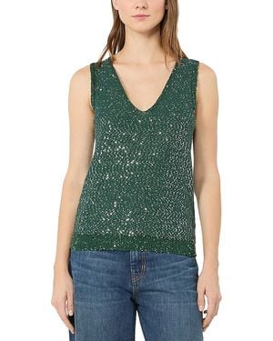 Weekend by Maxmara Wkdmilord Sequin Sweater Tank - Green