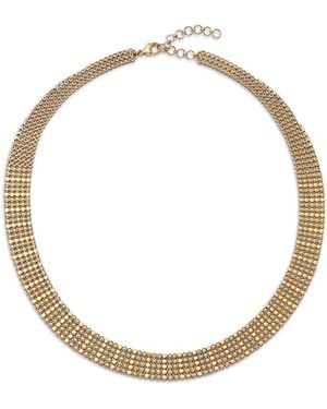 Bloomingdale's Fine Collection Diamond Mesh Necklace - Metallic