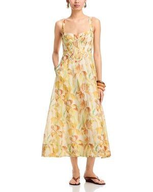 princess polly baby blue dress Bardot Mayari Asymmetric Dress