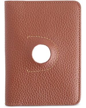 ROYCE New York Airtag Trackable Passport Travel Wallet - Brown