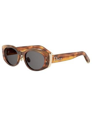 Dior Oval Sunglasses, 52Mm - Brown