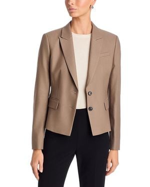 BOSS Jia Peak Lapel Slim Blazer - Blue