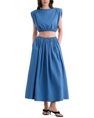 Toccin Imogen Midi Skirt - Blue