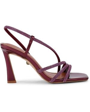 Kurt Geiger Annabel Embellished Suede Sandals - Pink
