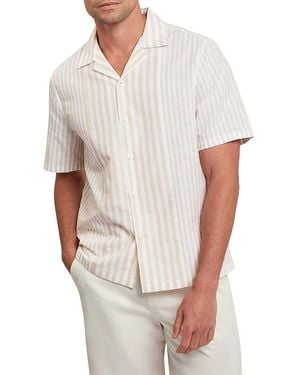 Ted Baker Alverez Relaxed Fit Mixed Stripe Shirt - White