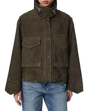 AllSaints Clay Suede Jacket - Brown