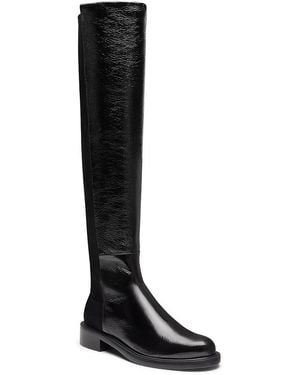 Stuart Weitzman Gisele 50/50 Boots - Black