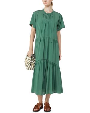 Weekend by Maxmara Wkdalloro Tiered Dress - Green
