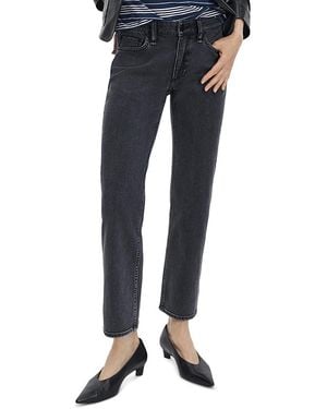 Rag & Bone Harlow Low Rise Ankle Straight Jeans - Blue