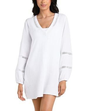 La Blanca Seaside Covers Tunic Cover Up - White