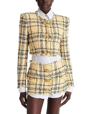 Balmain Cropped Jacket - Metallic
