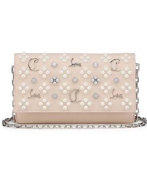Christian Louboutin Paloma Chain Wallet - Natural