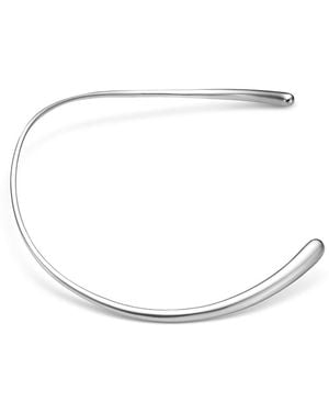 Georg Jensen Sterling Mercy Ring Necklace - Metallic