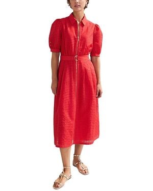 Phase Eight Carey Check Dress - Red