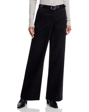 RE/DONE Mid Rise Wide Leg Pants - Black