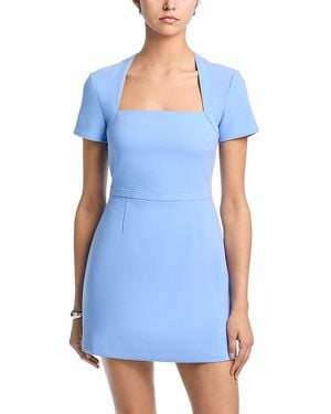 French Connection Whisper Square Neck Short Sleeve Dress in Blue | Lyst French Connection Whisper Square Neck Short Sleeve Dress in Blue | Lyst