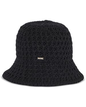 Eugenia Kim Anais Packable Knit Bucket Hat - Black