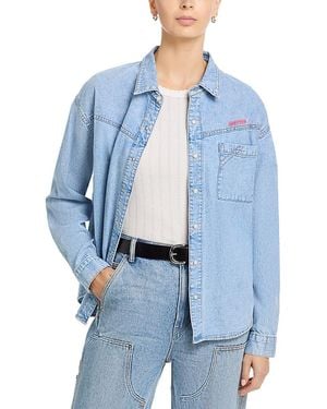 Mother The Big Splash Denim Shirt - Blue
