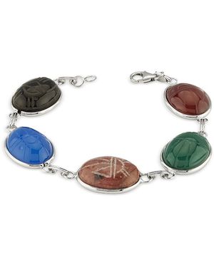 Aqua Bloomingdale's Fine Collection-Colored Scarab Bead Bracelet - Multicolor