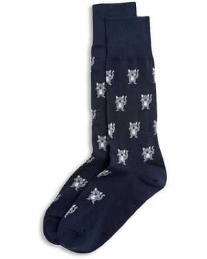 Paul Smith Miro Cat Crew Socks - Blue