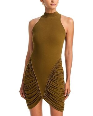 Et Ochs Atticus Knit Combo Mini Dress - Green