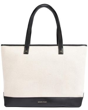 Modern Picnic The Canvas Insulated Tote - White