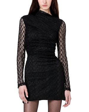 Nicholas Glenda Ruched Mini Dress - Black
