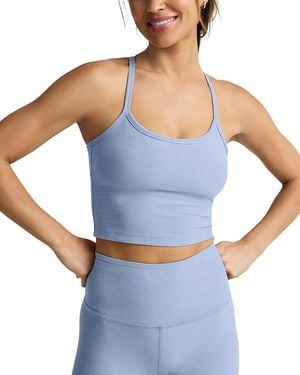 Beyond Yoga Spacedye Slim Racerback Cropped Tank - Blue