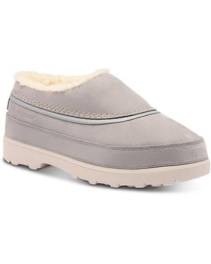 Sorel Ambler Fireside Leather Slippers - Gray