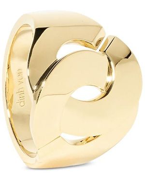 Dinh Van 18K Menottes Polished Statement Ring - Metallic