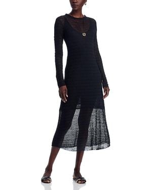 Proenza Schouler Miriam Crochet Dress - Blue