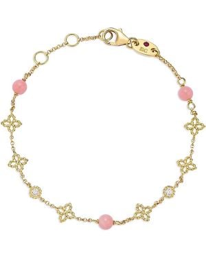 Roberto Coin 18K Principessa Opal & Diamond Link Bracelet - Metallic