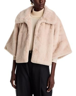 Echo Blair Sheared Faux Fur Jacket - Natural