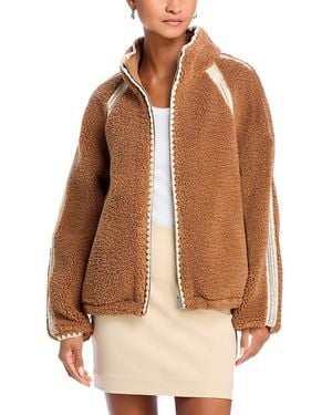 UGG Nikia Fluff Faux Fur Jacket - Brown