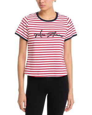 Cinq À Sept Mon Amour Striped Tee - Red