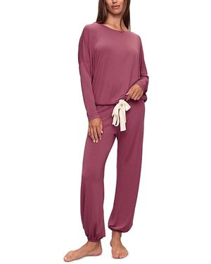 Eberjey Gisele Slouchy Pajama Set - Red