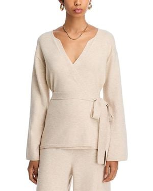 French Connection Marley Wrap Cardigan - Natural