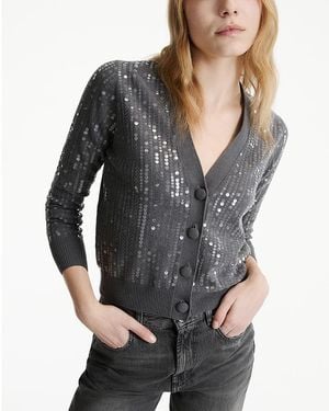 Marella Mlsara Sequin Cardigan - Gray