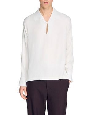 Sandro Tunic Style Shirt - White