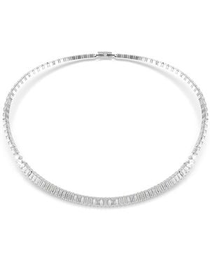 Swarovski Matrix Necklace, 14.9-16.1 - White