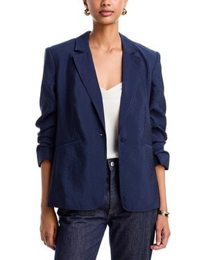Cinq À Sept Tumbled Woven Khloe Blazer - Blue