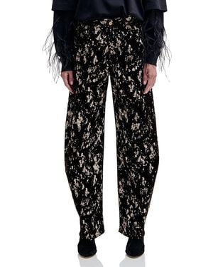 DARKPARK Kris-Camou Flock Barrel Jeans - Black