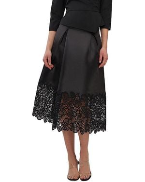 Kay Unger Campbell Midi Skirt - Black