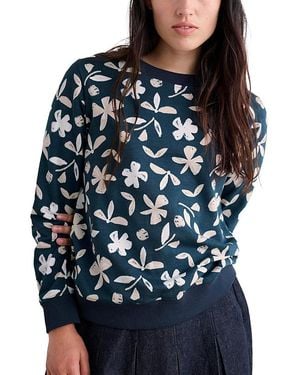 Seasalt Cornwall Bright Wave Sweatshirt - Blue