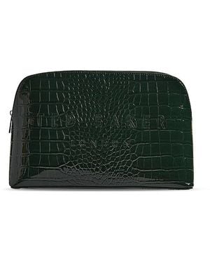 Ted Baker Crocana Croc Embossed Washbag - Green