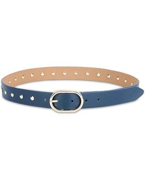 Ettika Boyfriend Stud Leather Belt - Blue