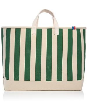 Kule The All Over Stripe Tote - Green