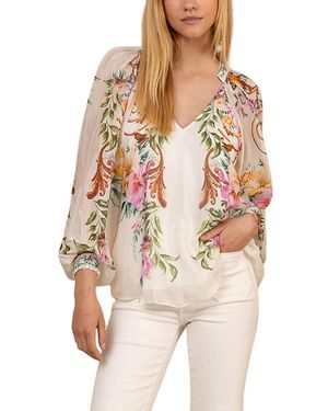 Hale Bob Aarna Chiffon Top - White