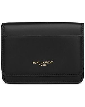 Saint Laurent Paris Business Card Case - Black